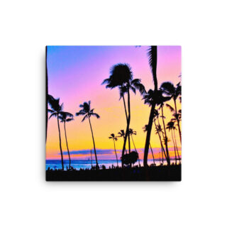 Thin canvas Usa Oahu Hawaii Sunset 0008