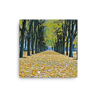 Thin canvas Paris French Foliage 0001