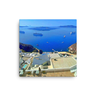 Thin canvas Greece Santorini Fira 0001