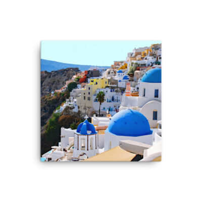 Thin canvas Greece santorini oia 0008