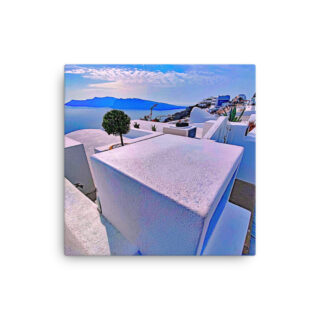 Thin canvas Greece santorini oia 00010