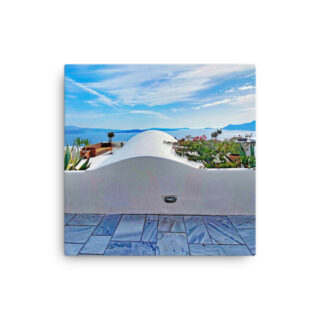 Thin canvas Greece santorini oia 00012