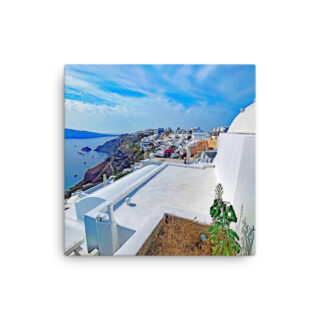 Thin canvas Greece santorini oia 0006