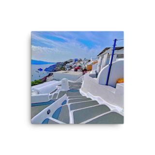 Thin canvas Greece santorini oia 0003