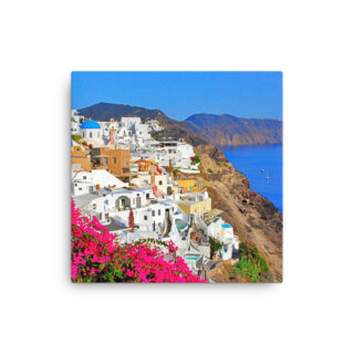 Thin canvas Greece santorini oia 0001