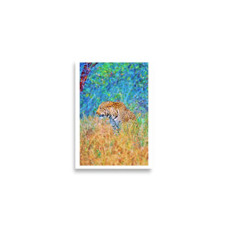 Poster print leopard 0001