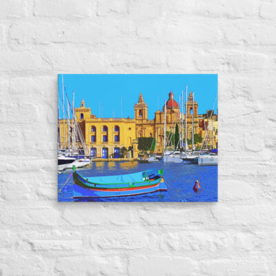 canvas-in-16x20-front-68f2778c42b46.jpg Canvas Malta Grand Harbor Tricity Bay Birgu And Senglea Islands 0002 16″×20″