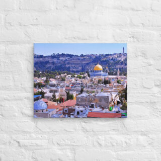 Canvas jerusalem old city view 0003 16″×20″