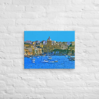 canvas-in-18x24-front-68f275cd910cf.jpg Canvas Malta Grand Harbor Tricity Bay Birgu And Senglea Islands 0003 18″×24″