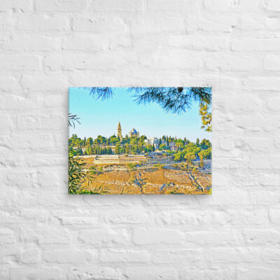 Canvas jerusalem mt zion 0002 18″×24″