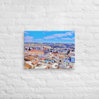 Canvas jerusalem old city view 0002 18″×24″