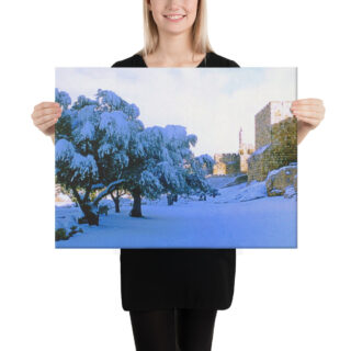 Canvas jerusalem old city david tower 0007 18″×24″