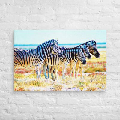 Canvas zebra 0002 24″×36″