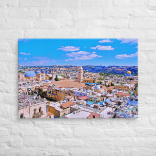 Canvas jerusalem old city view 0001 24″×36″