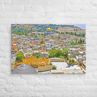 Canvas jerusalem old city view 0005 24″×36″