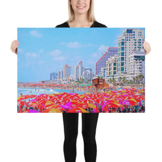 Canvas israel tel aviv 0004 24″×36″