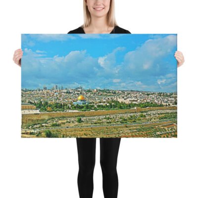 canvas-in-24x36-person-68eaba0a9fa6d.jpg Canvas jerusalem old city view from mt of olives 0001 24″×36″