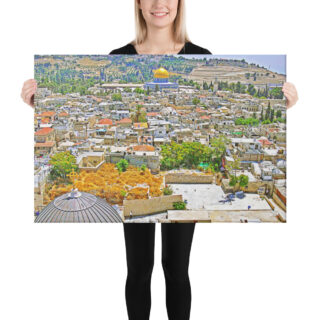 Canvas jerusalem old city view 0005 24″×36″