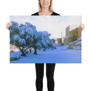 Canvas jerusalem old city david tower 0007 24″×36″