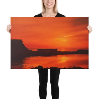 cat-canvas-israel-caesareaport Canvas israel achziv 0001 16″×20″