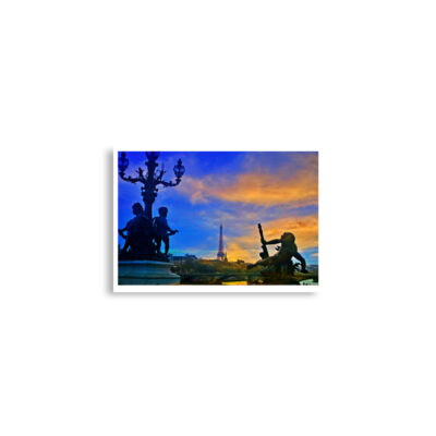 Poster print France Eiffel Tower 0004x (42×59.4 cm)