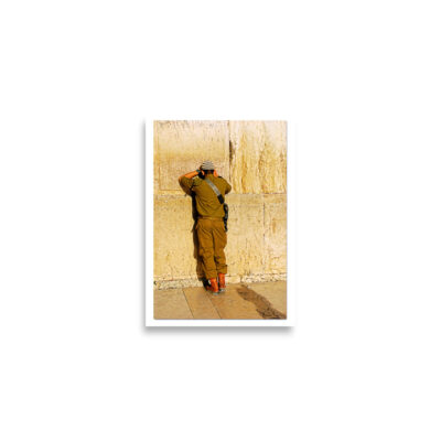 enhanced-matte-paper-poster-cm-a2-42x59.4-cm-front-68dee0858c42f.jpg Poster print kotel soldier praying 0005 (42×59.4 cm)