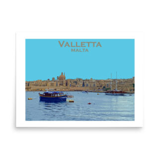 Poster Malta  Valletta  0001 18″×24″
