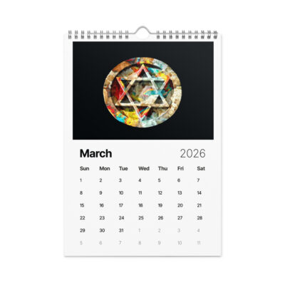Wall calendar (2026) israel art