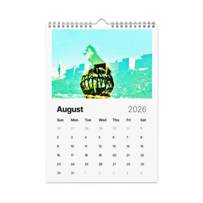 Wall calendar (2026) israel art