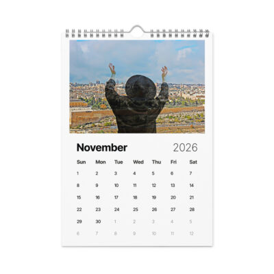Wall calendar (2026) israel art