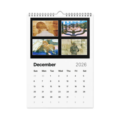 Wall calendar (2026) israel art