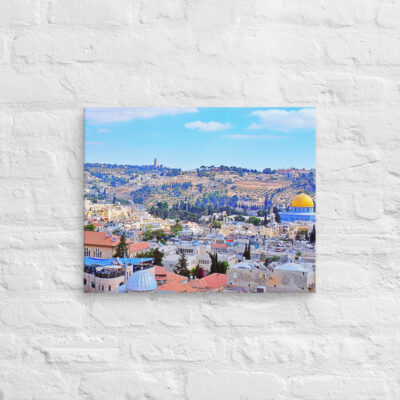 Canvas jerusalem old city view 0004 16″×20″