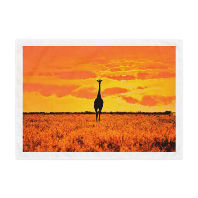 Indoor wall tapestry giraffe 2  26″×36″