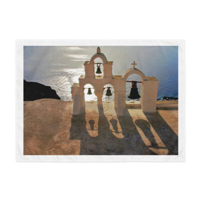 Indoor wall tapestry Greece Santorini Oia 3  26″×36″