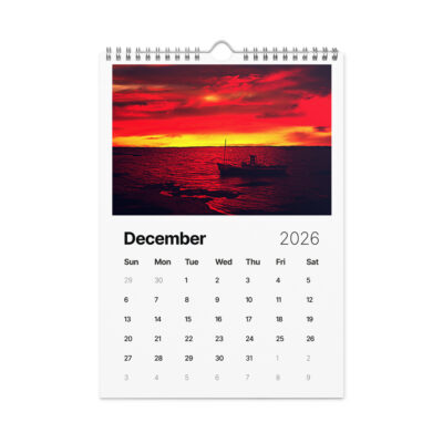 Wall calendar (2026) israel sunrise sunset