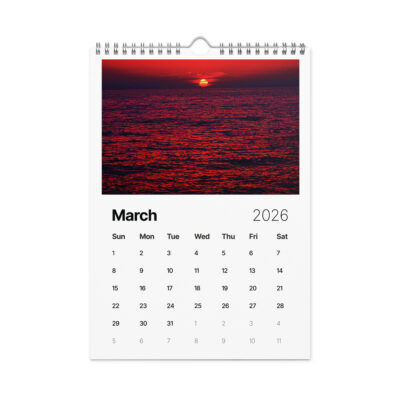 Wall calendar (2026) israel sunrise sunset