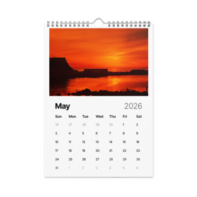 Wall calendar (2026) israel sunrise sunset
