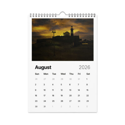 Wall calendar (2026) israel sunrise sunset