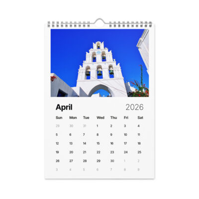 wall-calendar-(2026)-start-w-sun-8.26x11.69-front-6906406736e4e Wall calendar (2026) Greece Santorini 2