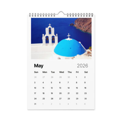 wall-calendar-(2026)-start-w-sun-8.26x11.69-front-6906406737350 Wall calendar (2026) Greece Santorini 2