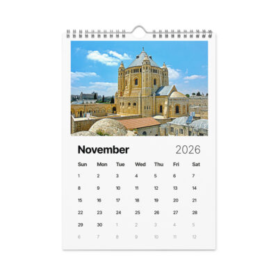 Wall calendar (2026) christian jerusalem