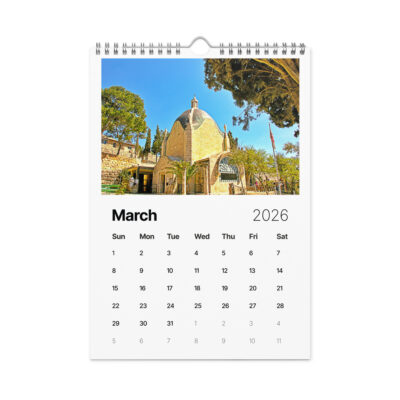 Wall calendar (2026) christian jerusalem
