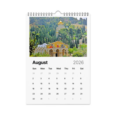 Wall calendar (2026) christian jerusalem