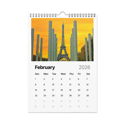 Wall calendar (2026) france eiffel tower