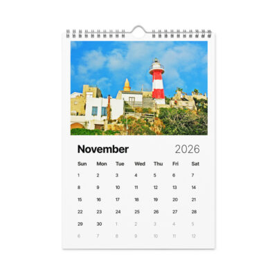 Wall calendar (2026) lighthouse