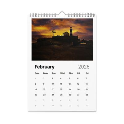 Wall calendar (2026) lighthouse