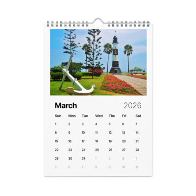 Wall calendar (2026) lighthouse