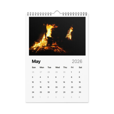 Wall calendar (2026) Jewish Israel Holidays Customs Rituals Festivals