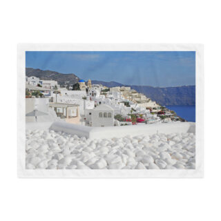 Indoor wall tapestry Greece Santorini Oia 5  26″×36″