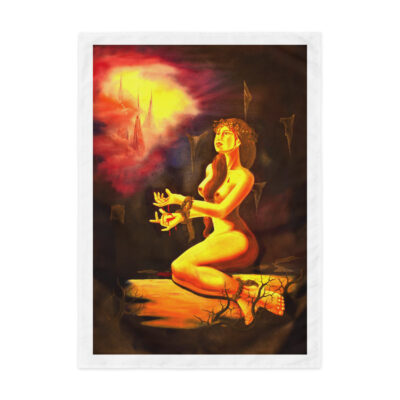 Indoor wall tapestry Fantasy Abstract art 2  26″×36″